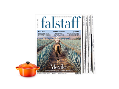 5 x Falstaff Magazin Print & 1x Le Creuset Mini Cocotte