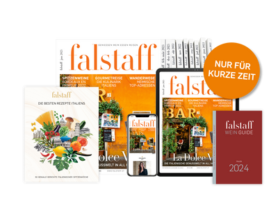 10 x FALSTAFF-MAGAZINE PRINT & DIGITAL & cookbook "The best recipes in Italy" & Wine Guide Italy 2024
