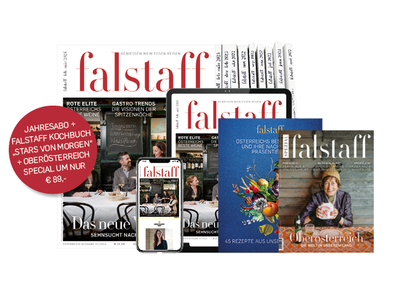 10 x FALSTAFF-MAGAZINE PRINT & DIGITAL & cookbook "The Stars of Tomorrow" + Falstaff Special Upper Austria 2024