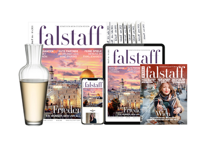 10 x FALSTAFF-MAGAZINE PRINT & DIGITAL + Vienna Special + Riedel Wine Friendly Decanter