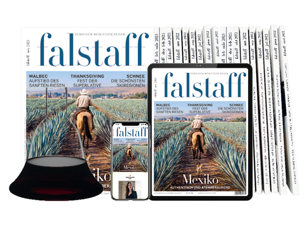 20 x FALSTAFF-MAGAZINE PRINT & DIGITAL & RIEDEL Macon decanter Handmade