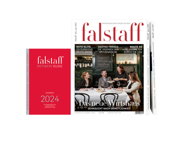 3 x Falstaff Magazin Print & Rotwein Guide 2024