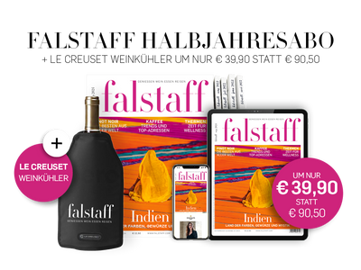 5 x Falstaff Magazin Print & 1x Le Creuset Weinkühler