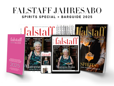 10 x FALSTAFF-MAGAZIN PRINT & DIGITAL + Barguide 2025 + Spirits Special 2024