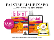 FALSTAFF-MAGAZIN subscription & car vignette 2025