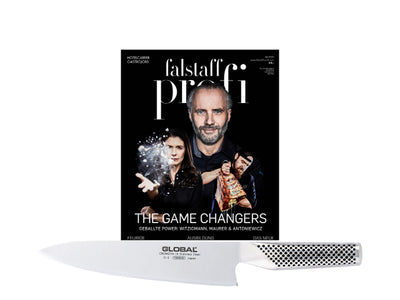 4 x Falstaff Profi Magazin Print & Global Kochmesser G-2