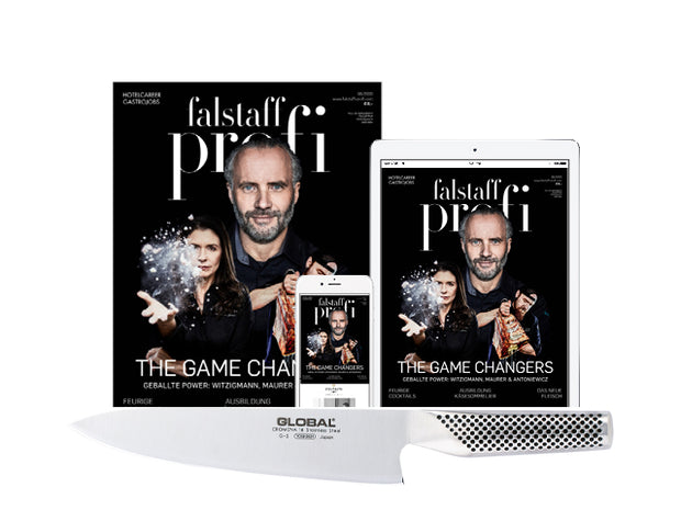 4 x Falstaff Profi Magazin Print & Digital & Global Kochmesser G-2